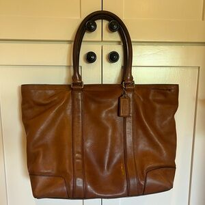 Vintage Coach Brown Bleecker travel Business tote bag